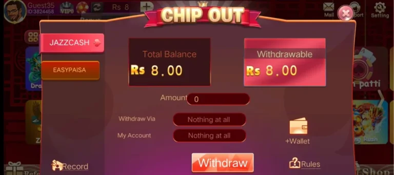 withdraw money from 3 card one